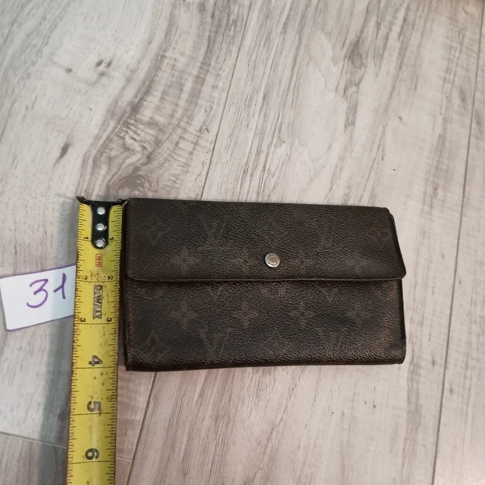Louis Vuitton Porte Monnaie Monogram Pochette Credit Long Wallet